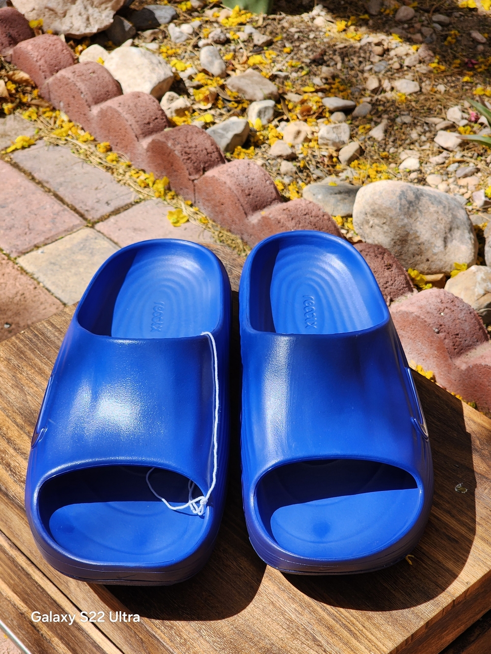Nike Men's ReactX Rejuven8 Deep Royal Blue Slides Size 8 - Picture 7 of 8